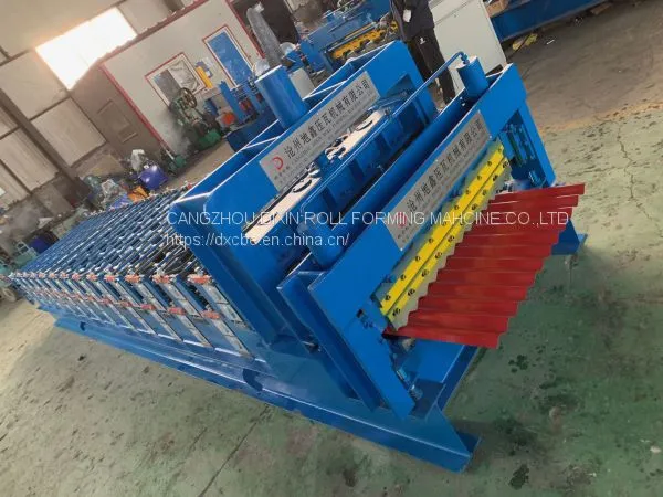 Automatic Double Layer Trapezoidal Ibr Wall Panel Roofing Sheet Tile Making Roll Former Forming Machine With Good Quality photo-4