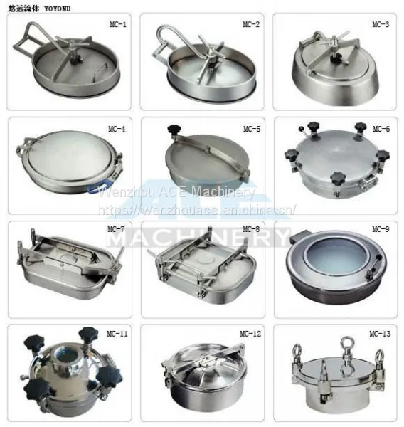 Ace Ss304 Or Ss316l Pressure Stainless Steel Sanitary Square Manhole photo-4