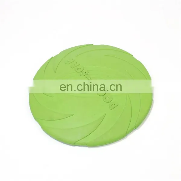 Chewing Resistant Flyer Rubber Training Dog Fetch Toy Flying Disc photo-5