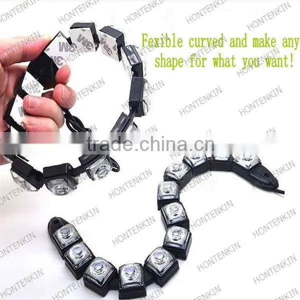 100% Waterproof Bendable Lights 0.5w / Led Flexible DRL Daytime Running Light Fog Warning Lamp Eagle Eyes Auto Lamps Quality Choice
