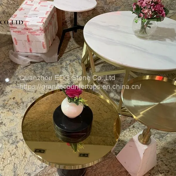 Factory Directly Sell Quartz Stone Top Dining Tables photo-4