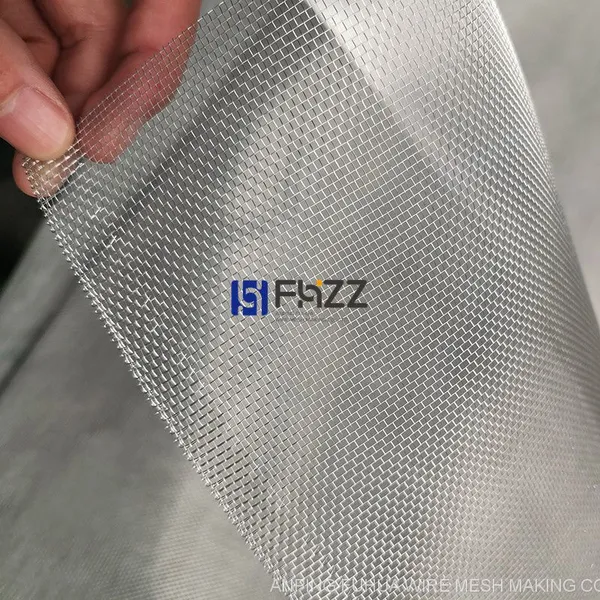 Long-lasting Aluminum Insect Screen Mesh Bright SS Finish Woven Aluminum photo-3