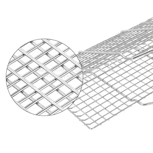 Portable Easy-to-flip With Removable Handle Grill Basket Fish Grill Non-Stick Foldable Nets photo-4
