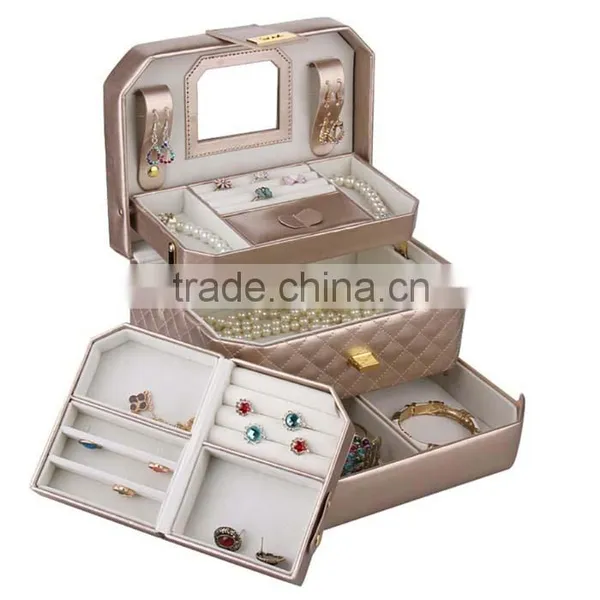 Custom Make Leather Jewelry Box Travel Case and Lock photo-2