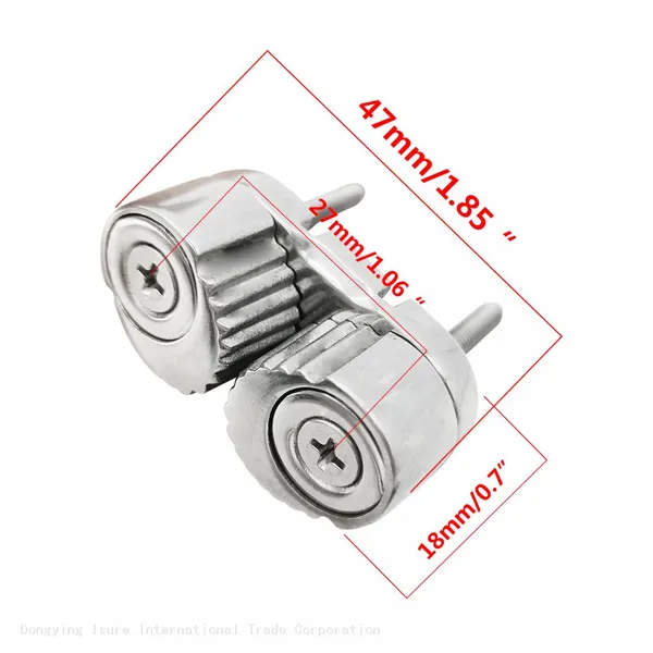 ISURE MARINE 47 / 64mm Cam Cleat With Leading Ring 316 Stainless Steel Boat Marine Sailing Sailboat Cam Rope Clamp Accessoire photo-2