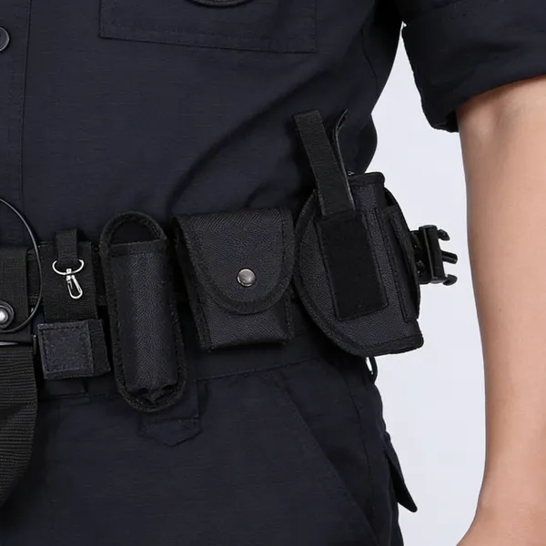 100% Polyester Police Security Guard Belt Stock Cheapest Black Camouflage Colors