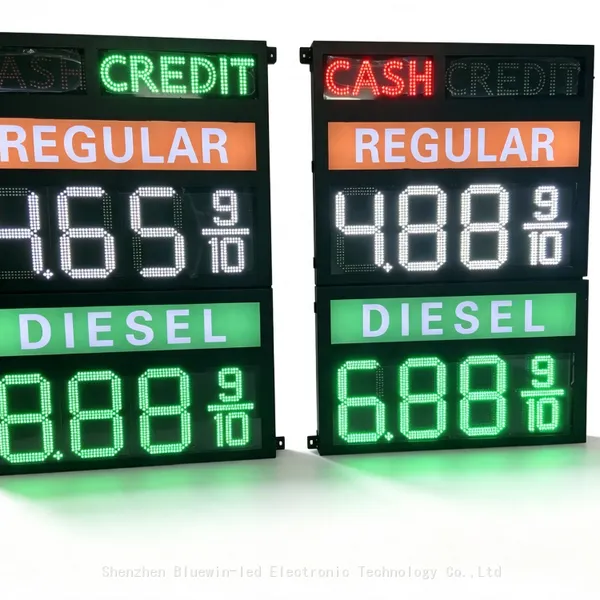 Factory Direct Outdoor Gas Station Price Sign Supplier Bluewin-LED photo-2