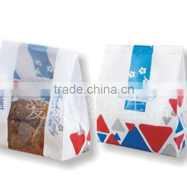 Poly Bag Suppliers Logo Decoration Food	earead Packaging Materials Craft Paper Bag With Window photo-2