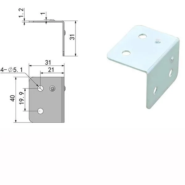 Mounting Brackets Corner Shelf Wall Bracket Strut Mount 90 Degree Wall Mount Angle Bracket