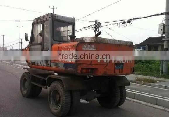 Hitachi Used Excavator EX100WD For Sale Hitachi Wheel Excavator Ex100WD Also Ex100WD-1 photo-4