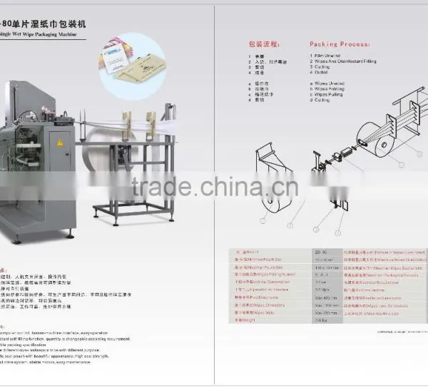 Household Cleaning Wipes Packaging Machine Engineers Available to Overseas After-sales ServiceYFZ-80