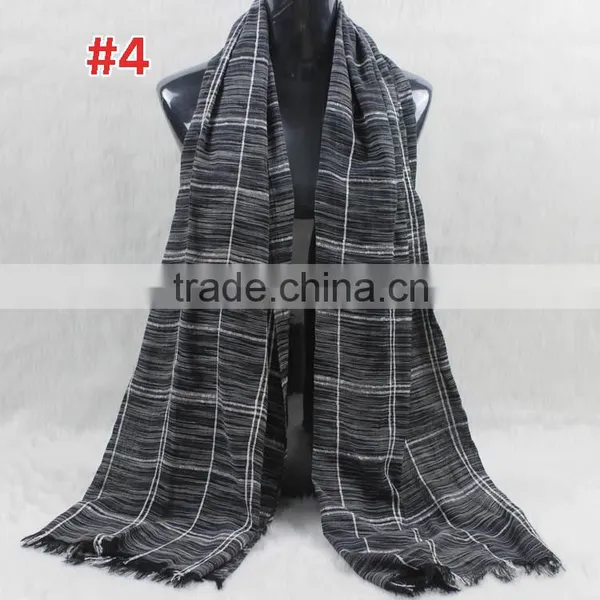 2016 Fashion Ladies Checked Plaid Viscose Pashmina Blanket Scarf Shawl photo-2