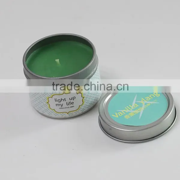 Metal Tin Candle With Metal Lid photo-2