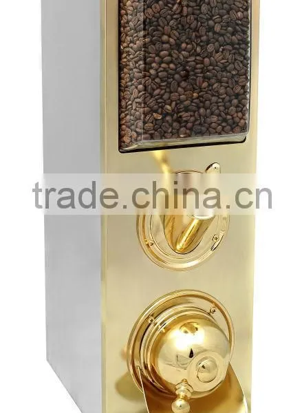 Coffee Bean Dispenser/Coffee Bean Silo/ High Qualified Brass Plated Coffee Silo With Scoop KBN80