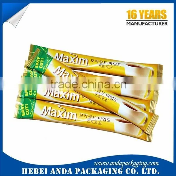 Aluminum Coffee Bag/small Coffee Packing Stick Plastic Film Rolls/mini Coffee Packing Sachet Supplier's Choice photo-2