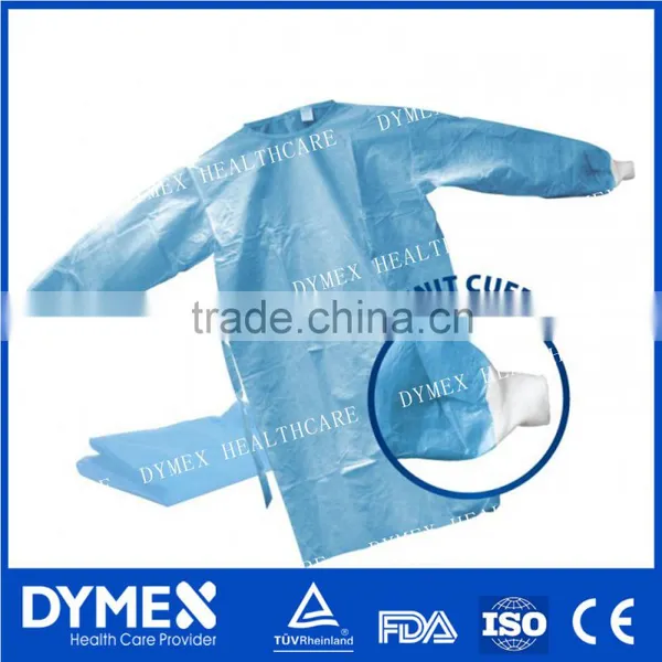 SMS Non Sterile Blue Disposable Surgical Gown Patient Gown (ISO13485,CE,FDA) photo-2