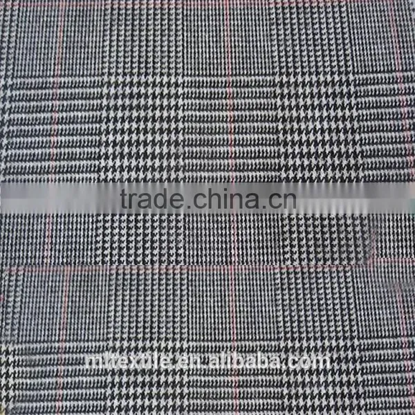 High Quality Plaid Wool Fabric / Worsted Suit Fabric Clothing Fabric photo-2