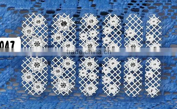 Lace Nail Art Sticke Popular Holographic Nail Decal Nail Art Sticker photo-3
