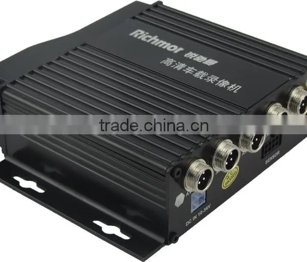 Small Hiden Truck Camera Vehicle DVR 4CH Dual SD Card With Aviation Connetor photo-6