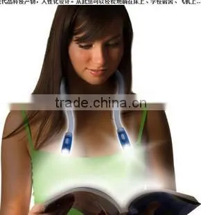 Hands free flexible led neck reading hug light led neck huglight