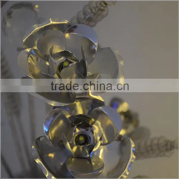 Aluminium Table Lamp Rose and Grain Flower Wire Led Table Lamp Indoor Table Lamp photo-2