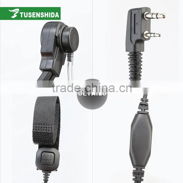 Replaceable Two Way Radio Earphone Clear Voice Throat Control Earpiece photo-2