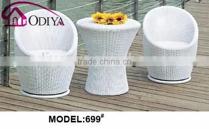 Rattan Roma Bistro Round Set for Outdoor Garden Furniture photo-2