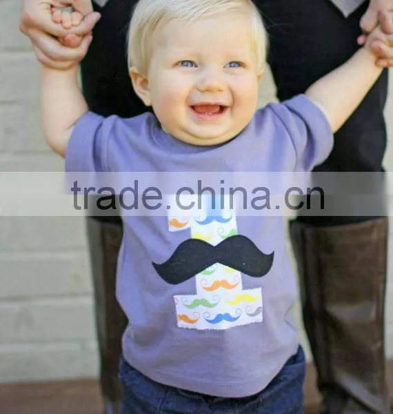 Baby Boys Organic Cotton t Shirts Design of Beard Wholesale photo-2