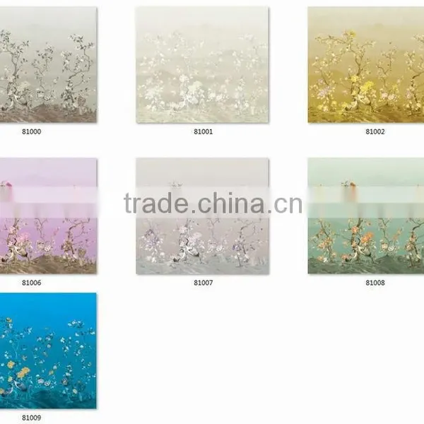 New Printing Special Effect Wallpaper, Pastoral Bird Wall Covering for Home Deco , Coordinating Wallcovering Dealer photo-2
