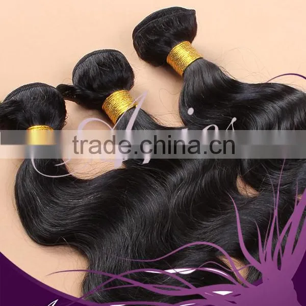 Brazilian Human Remy Hair Extensions Unprocessed Weft Body Wave Weave photo-3