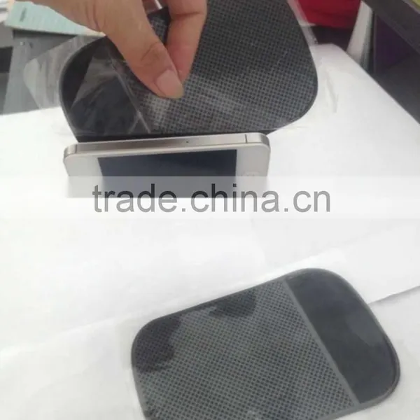 Black Strong Sticky PU Mobile Phone Anti Slip Mats With in Stocks photo-2