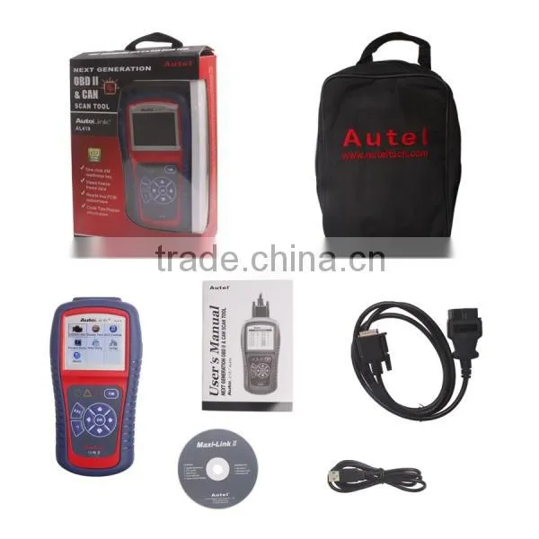 Original Autel AutoLink AL419 Bright Color Coded LEDs and Built-in Speaker Provide Support Online Update photo-5