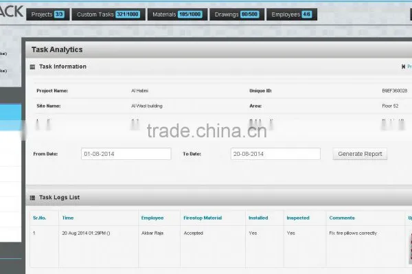Asset Project Site Firestop Management System Global Tracking System With Real Time Mobile App Interface Module photo-3
