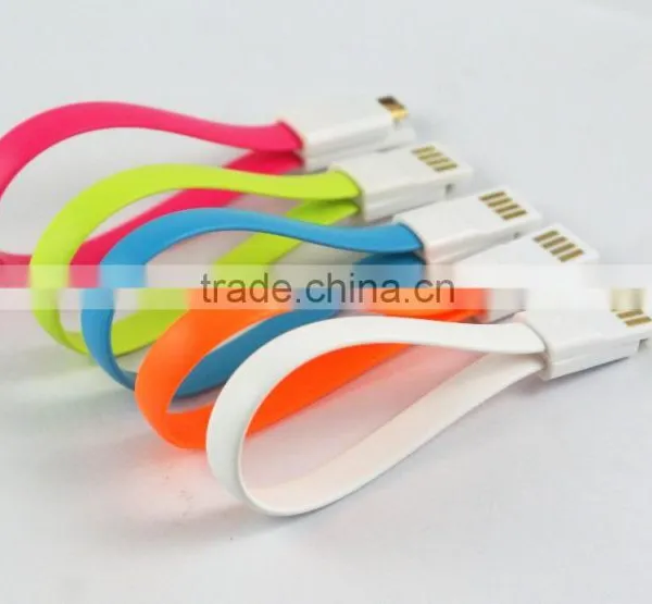 Gift Accessories Univesal Flat Short Micro Magnetic Cable USB Charging Sync Cable photo-5