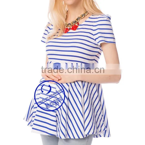 Custom 100% Cotton Jersey Yarn Dyed Maternity Clothing photo-2