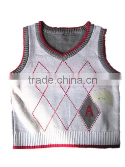 Pullover Children Knit Sweater Vest School Uniform Knit Vest