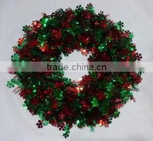 2015 Cheap Decorative Christmas PET Wreath photo-4