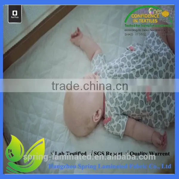 Amazon Fast Selling Waterproof Bamboo Quilted Crib Mattress Cover