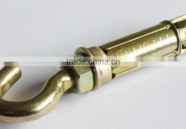 Carbon Steel Hook Bolt Sleeve Anchor Yellow Zinc photo-2