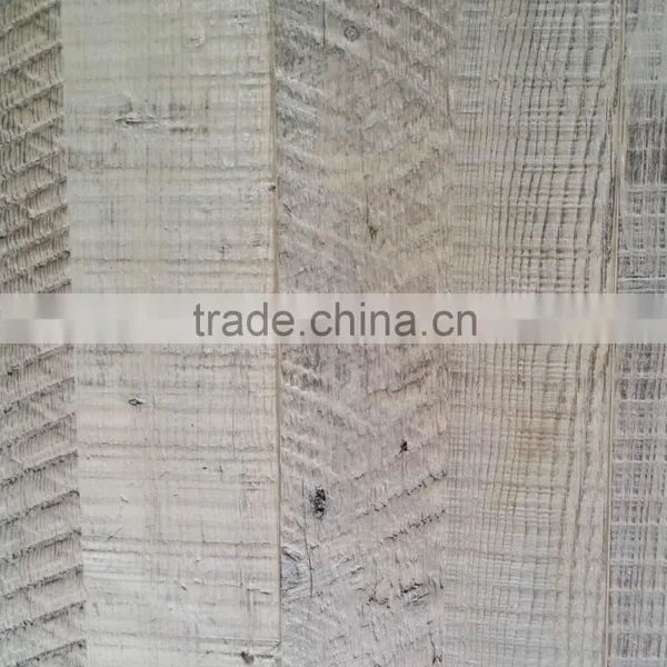 Brown Oil Recycled Pine Wood Flooring Reclaimed Surface Design photo-4