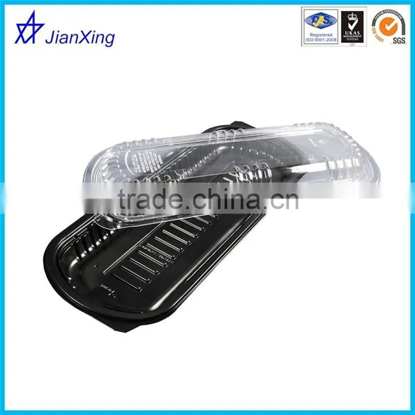 Disposable Plastic Clamshell Hot Dog Food Container Packaging photo-2
