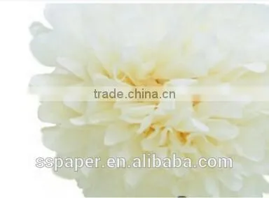 Tissue Paper Pom Poms Flower Ball for Indian Wedding Decoration Pots Quality Choice photo-5