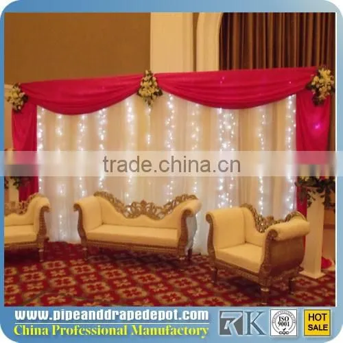 Allstar Elegant Telescopic Beautiful Pipe Drape System Wedding Backdrop Stand photo-6