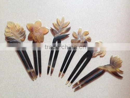 Unique Buffalo Horn Hair Pick