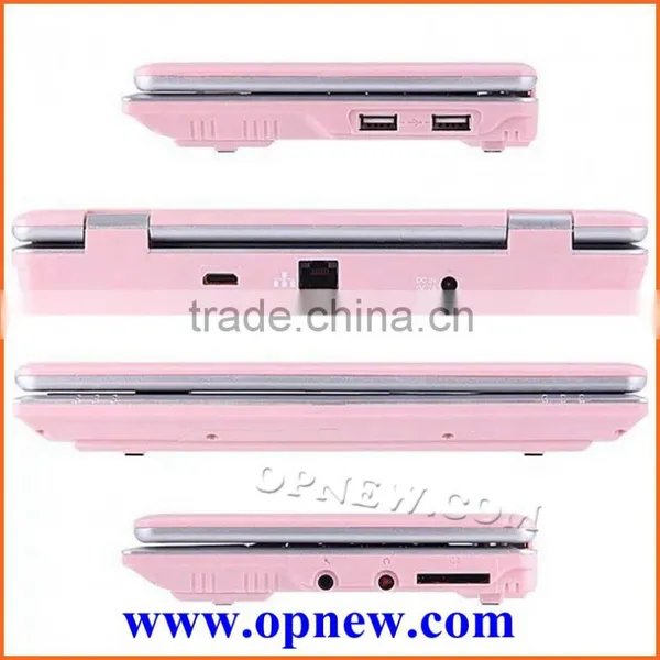 7 Inch Students Laptop Mini Netbook Android 4.4 Dual Core Laptop VIA 8880 Cpu WIFI USB RJ45 Port HDM External 3G photo-5