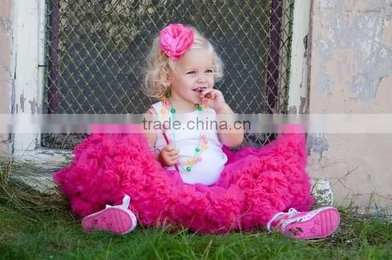 2015 Yiwu Factory Hot Sale Persnickety Girls Dancing Mini Skirts New Design Pettiskirt Baby Girl Ruffle Tutu Ballet Pettiskirt photo-5