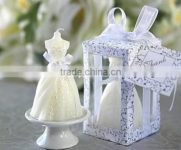 Wedding Dress Candle/Elegant Wedding Gown Candle