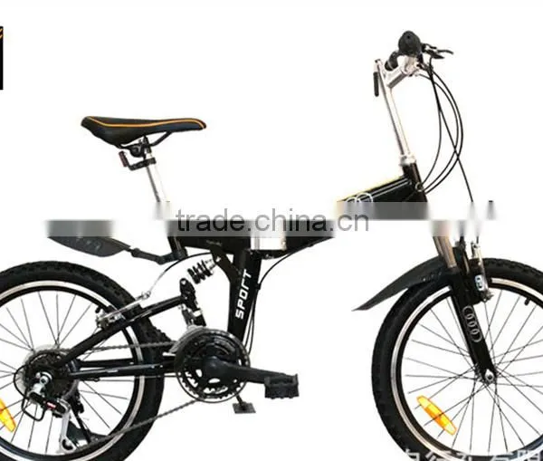 Folding Bicycles 20-Inch Dual-Suspension Mountain Bike 14 Shift To Learn To Drive a Bike Three Color Options photo-3