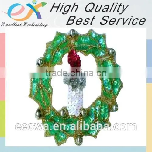 Custom Sequin Embroidery Iron on Glitter Patches photo-5