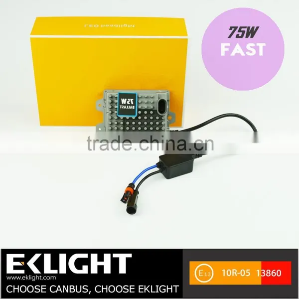 EK Q7F Special Design Super Slim Fast Start 12V 75W HID Canbus Ballast coversion kit